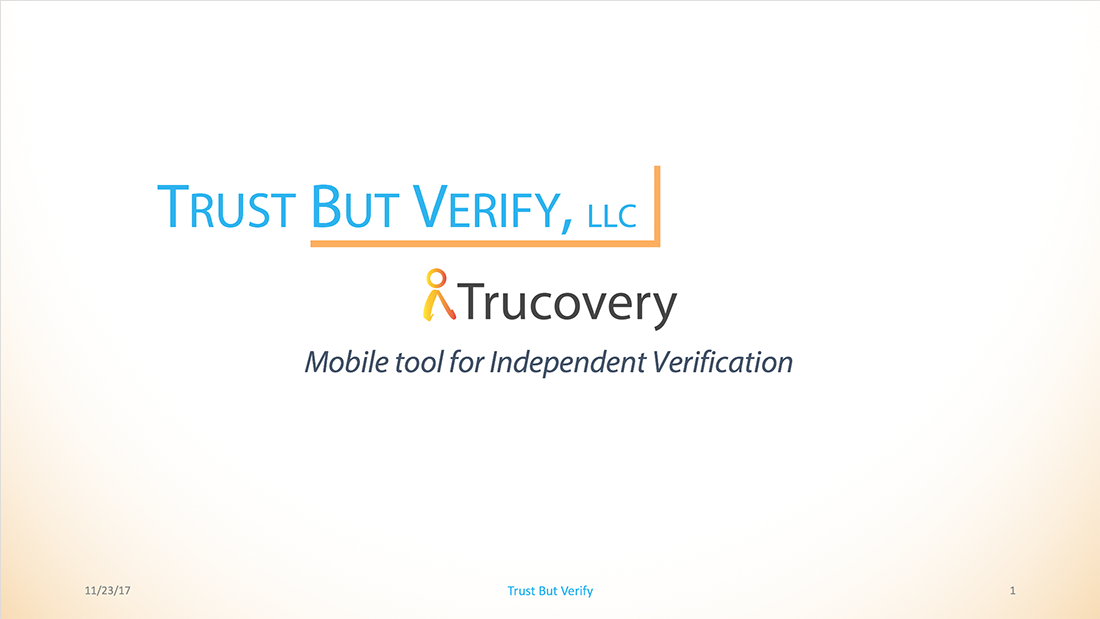 Trucovery business plan and pitch deck